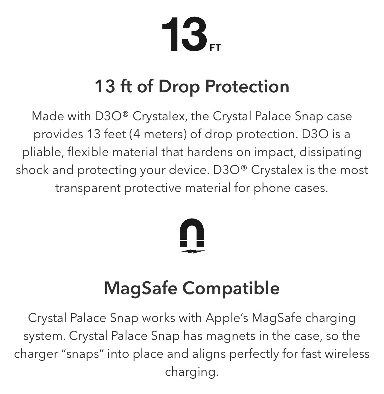 ZAGG Gear4 Crystal Palace Snap Clear Hardshell Phone Case with MagSafe- for Apple iPhone Series - Super Savings Technologies Co.,LTD ZAGG Gear4 Crystal Palace Snap Clear Hardshell Phone Case with MagSafe- for Apple iPhone Series - Super Savings Technologies Co.,LTD